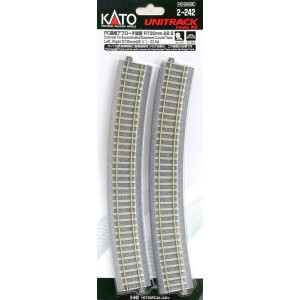 Kato HO - Trilho Curva de Transição "Concrete Tie" - R730-22,5°: 2-242