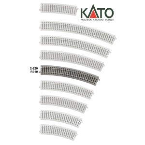 Kato HO - Trilho Curva R610-22,5: 2-220
