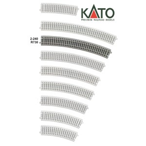 Kato HO - Trilho Curva R730-22,5°: 2-240