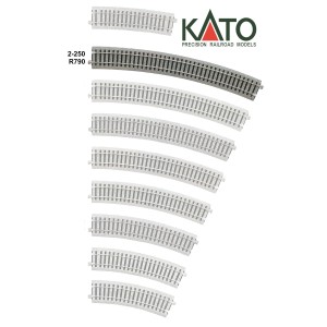 Kato HO - Trilho Curva R790-22,5°: 2-250