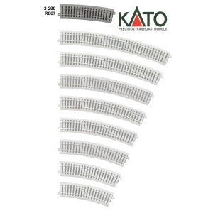 Kato HO - Trilho Curva R867-10,0°: 2-290