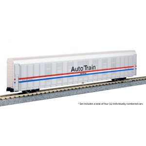 Kato N - Amtrak Autorack "Auto Train" Phase III, 4 Car Set #1: 106-5507
