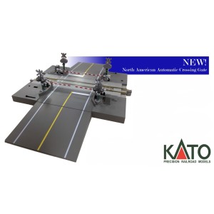 Kato N - "Road Crossing - US Style" com cancela automática e som.: 20-652-1