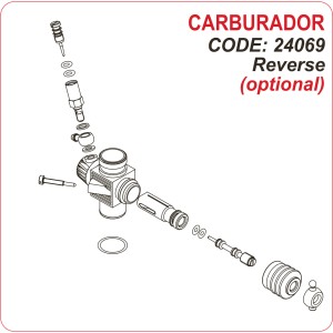 Novarossi - Carburador "Reverse", 3,5cc: NV-24069