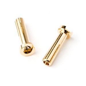 TQ - Plug "Bullet" Gold 4mm (Low Profile) - TQ2501