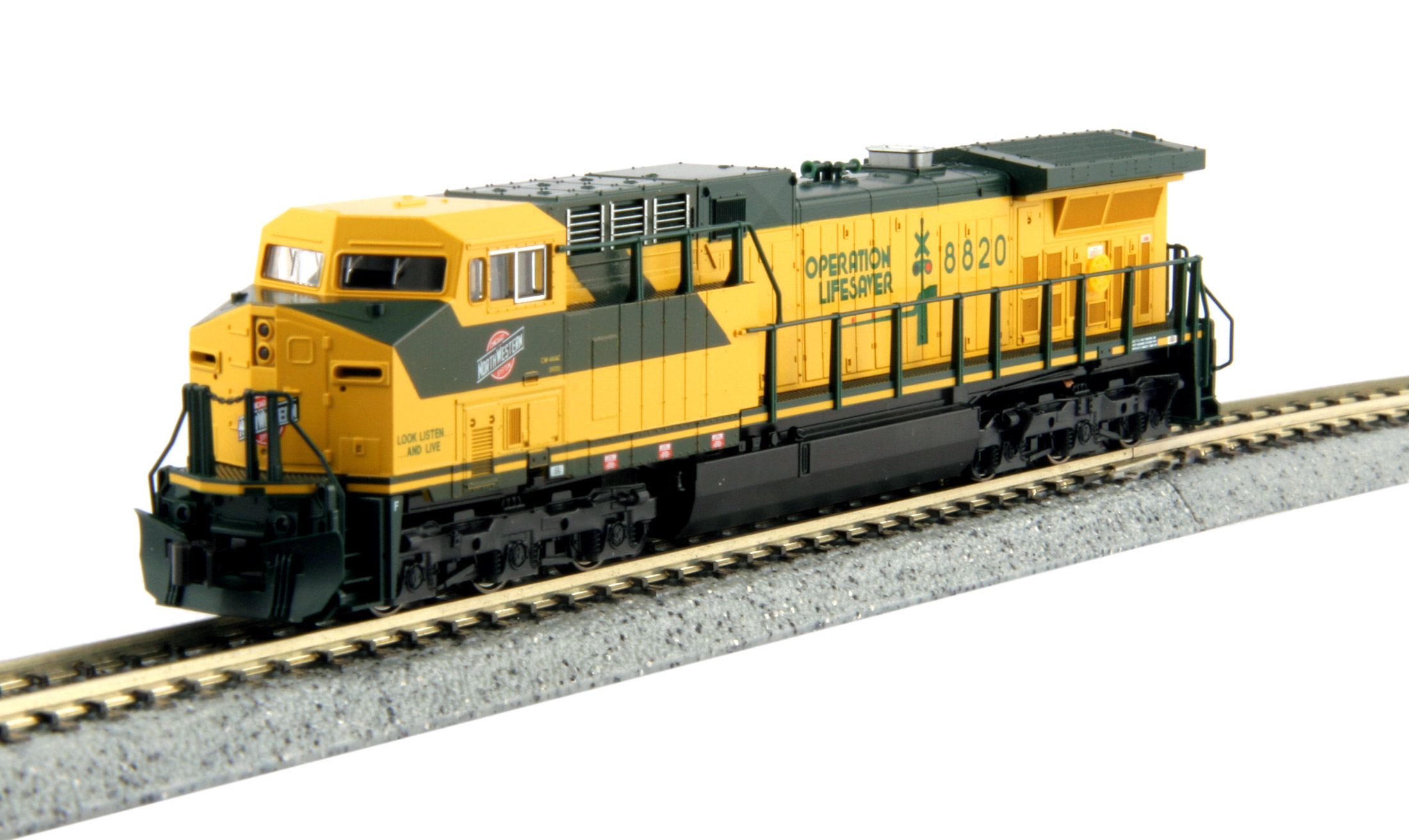 Kato N - Locomotiva GE AC4400CW Chicago North Western #8820: 176